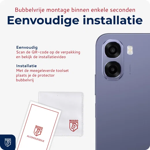 Rosso Oppo A6x Camera Lens Protector Transparant afbeelding 6