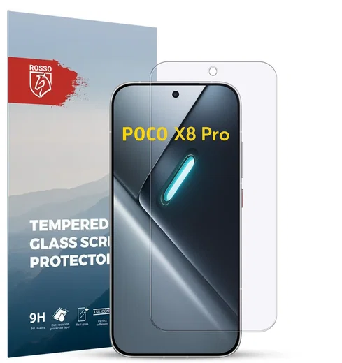 Rosso Xiaomi Poco X8 Pro 9H Tempered Glass Screen Protector afbeelding 1