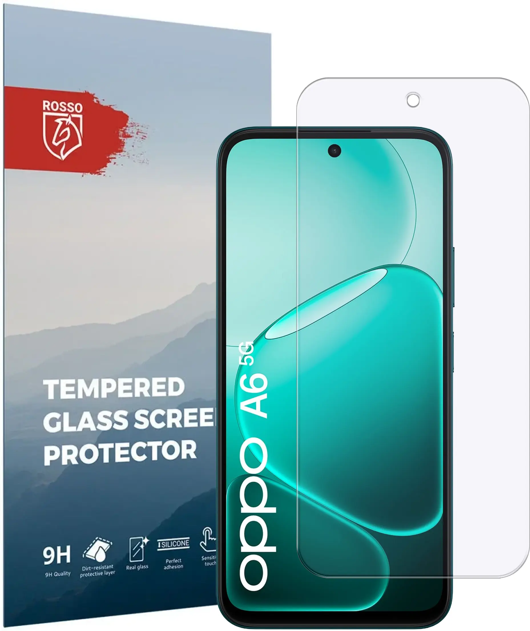 Rosso Oppo A6 9H Tempered Glass Screen Protector afbeelding 1