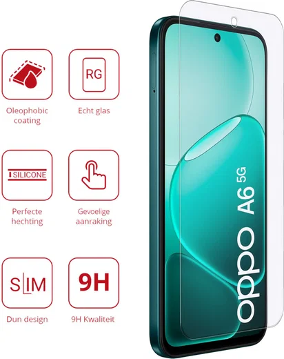 Rosso Oppo A6 9H Tempered Glass Screen Protector afbeelding 2