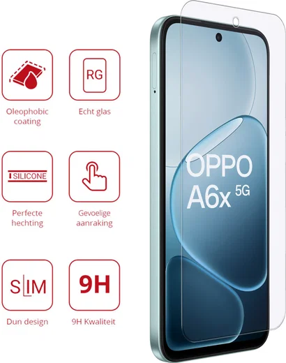 Rosso Oppo A6x 9H Tempered Glass Screen Protector afbeelding 2