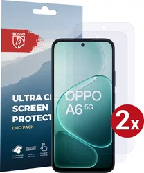 Rosso Oppo A6 Screen Protector Case Friendly Folie Duo Pack afbeelding