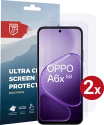 Rosso Oppo A6x Screen Protector Case Friendly Folie Duo Pack afbeelding