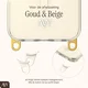 AVY Apple iPhone 14 Pro Max Hoesje MagSafe met Koord Haakjes Beige afbeelding 8