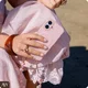 AVY Apple iPhone 15 Pro Max Hoesje MagSafe met Koord Haakjes Roze afbeelding 4