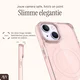 AVY Apple iPhone 14 / 13 Hoesje MagSafe met Koord Haakjes Roze afbeelding 6