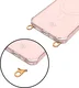 AVY Apple iPhone 14 Pro Max Hoesje MagSafe met Koord Haakjes Roze afbeelding 15