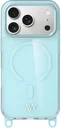AVY Apple iPhone 17 Pro Hoesje MagSafe met Koord Haakjes Blauw