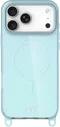 AVY Apple iPhone 17 Pro Max Hoesje MagSafe met Koord Haakjes Blauw