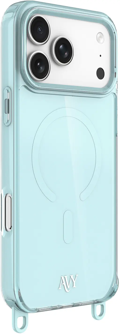 AVY Apple iPhone 17 Pro Max Hoesje MagSafe met Koord Haakjes Blauw afbeelding 12