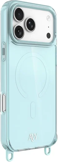 AVY Apple iPhone 17 Pro Max Hoesje MagSafe met Koord Haakjes Blauw afbeelding 12