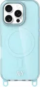 AVY Apple iPhone 16 Pro Hoesje MagSafe met Koord Haakjes Blauw