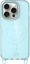 AVY Apple iPhone 15 Pro Hoesje MagSafe met Koord Haakjes Blauw