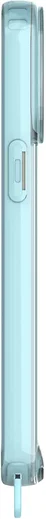 AVY Apple iPhone 15 Pro Max Hoesje MagSafe met Koord Haakjes Blauw afbeelding 13