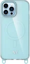 AVY Apple iPhone 13 Pro Max Hoesje MagSafe met Koord Haakjes Blauw