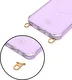 AVY Apple iPhone 15 Pro Max Hoesje MagSafe met Koord Haakjes Paars afbeelding 15