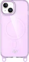 AVY Apple iPhone 14 / 13 Hoesje MagSafe met Koord Haakjes Paars