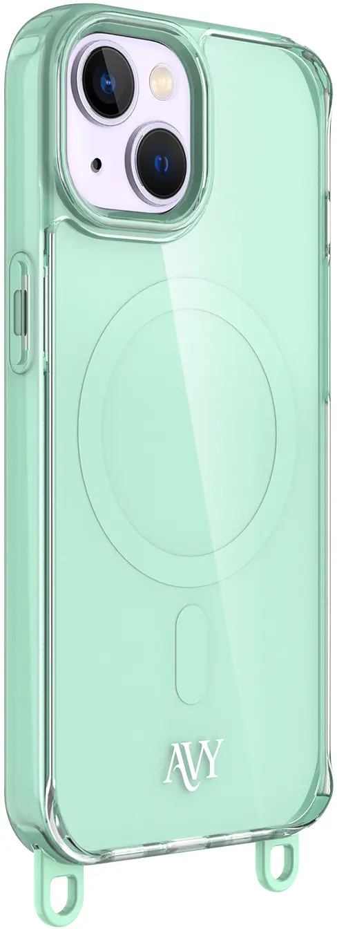 AVY Apple iPhone 15 Hoesje MagSafe met Koord Haakjes Matcha afbeelding 12
