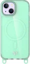 AVY Apple iPhone 15 Hoesje MagSafe met Koord Haakjes Matcha