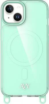 AVY Apple iPhone 14 / 13 Hoesje MagSafe met Koord Haakjes Matcha
