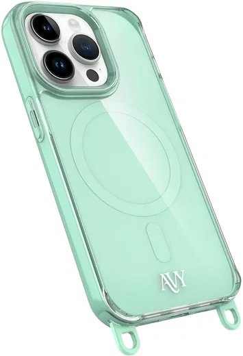 AVY Apple iPhone 14 Pro Hoesje MagSafe met Koord Haakjes Matcha afbeelding 14