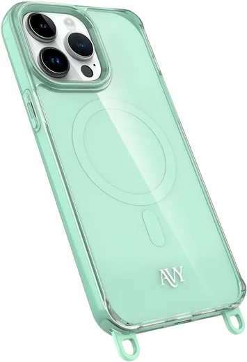 AVY Apple iPhone 14 Pro Max Hoesje MagSafe met Koord Haakjes Matcha afbeelding 14