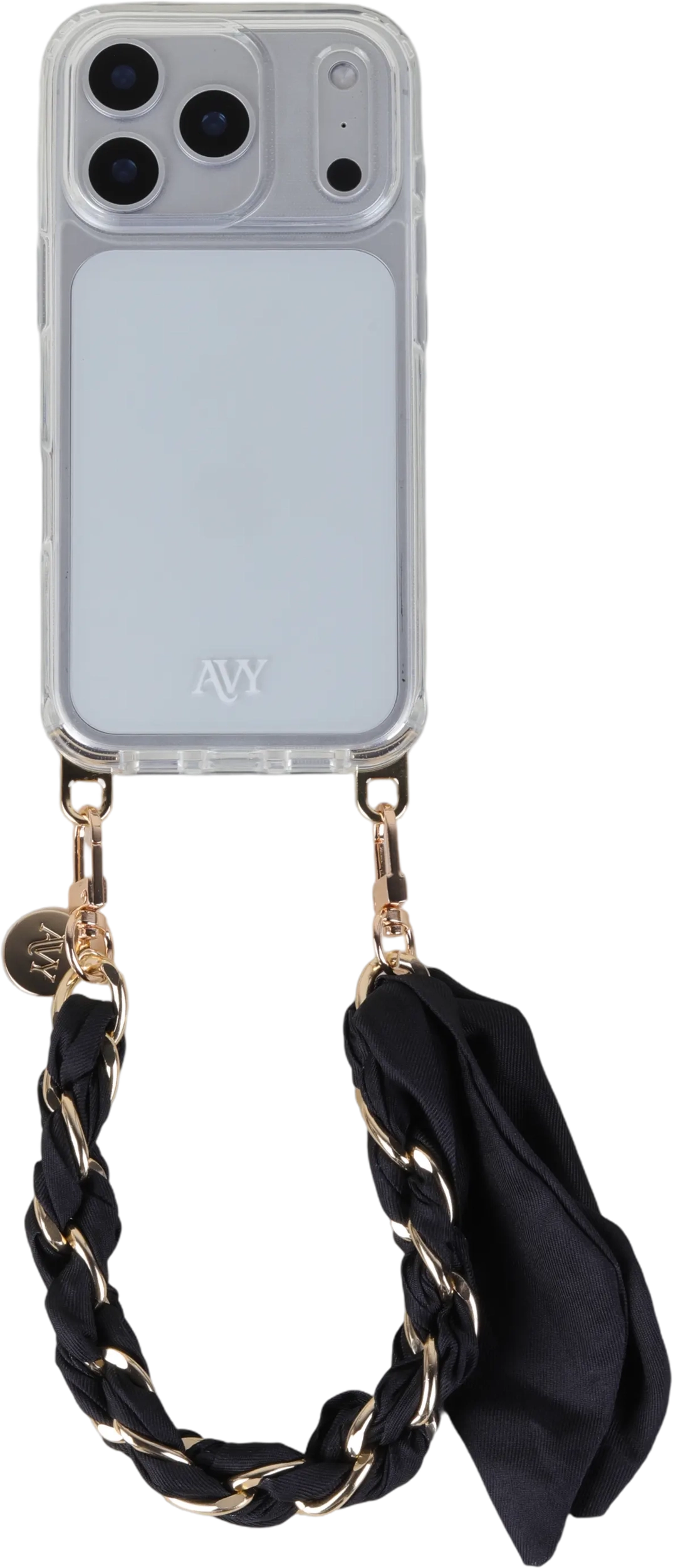 AVY Universeel Sjaal Telefoonkoord / Polsbandje (32CM) Bandana Black afbeelding 10