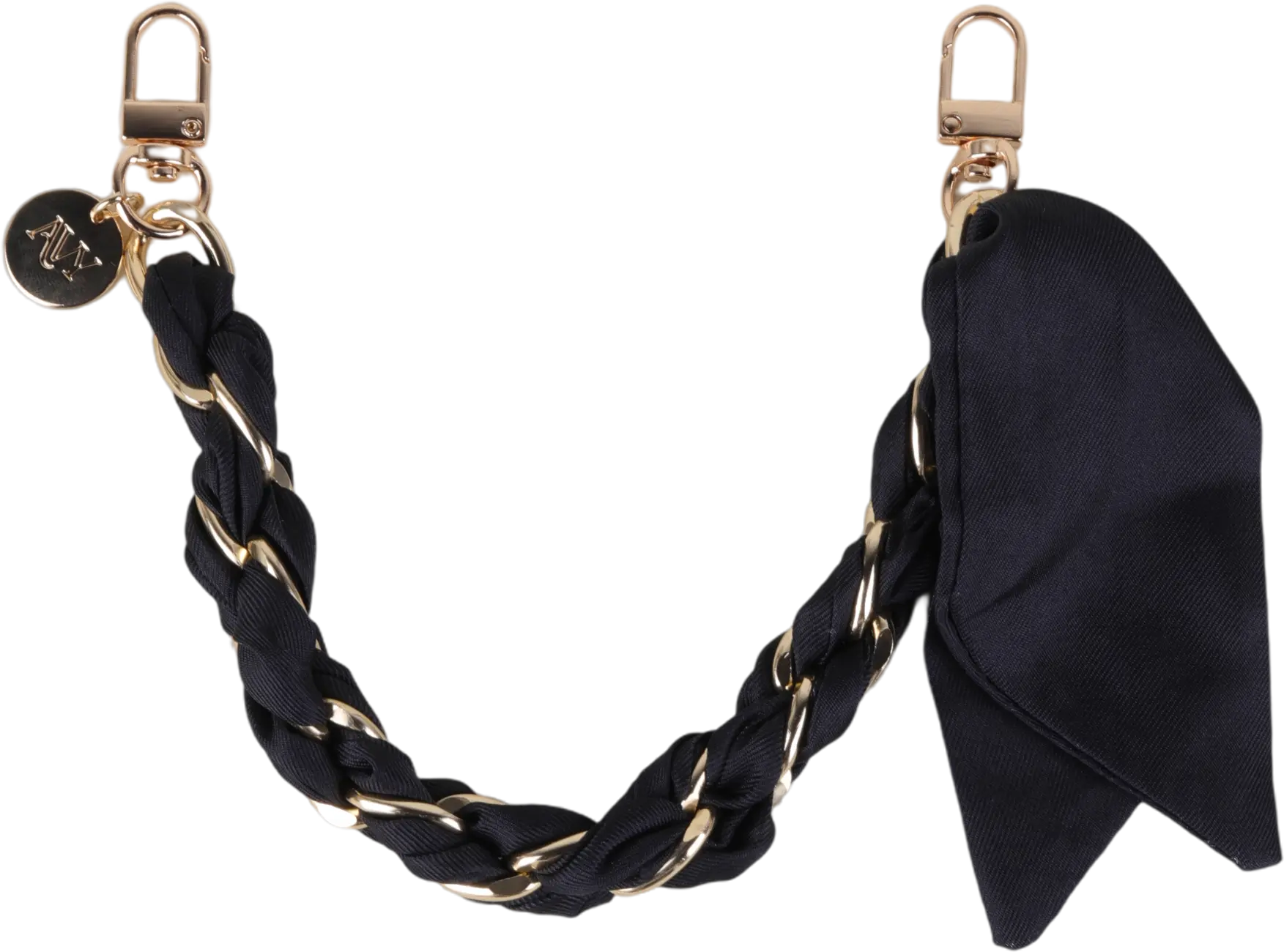 AVY Universeel Sjaal Telefoonkoord / Polsbandje (32CM) Bandana Black afbeelding 1