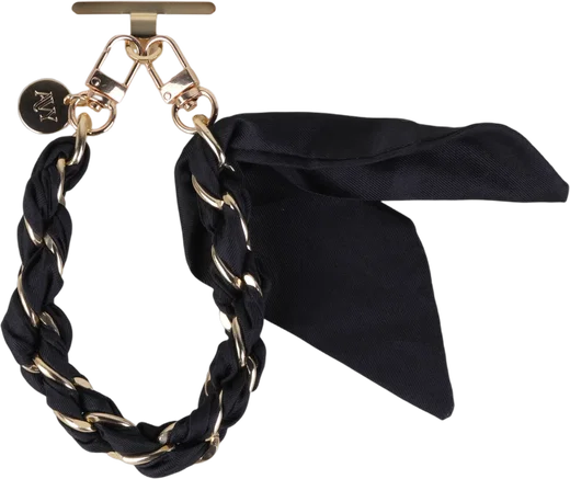 AVY Universeel Sjaal Telefoonkoord / Polsbandje (32CM) Bandana Black afbeelding 11