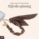AVY Universeel Sjaal Telefoonkoord / Polsbandje (32CM) Bandana Brown afbeelding 2