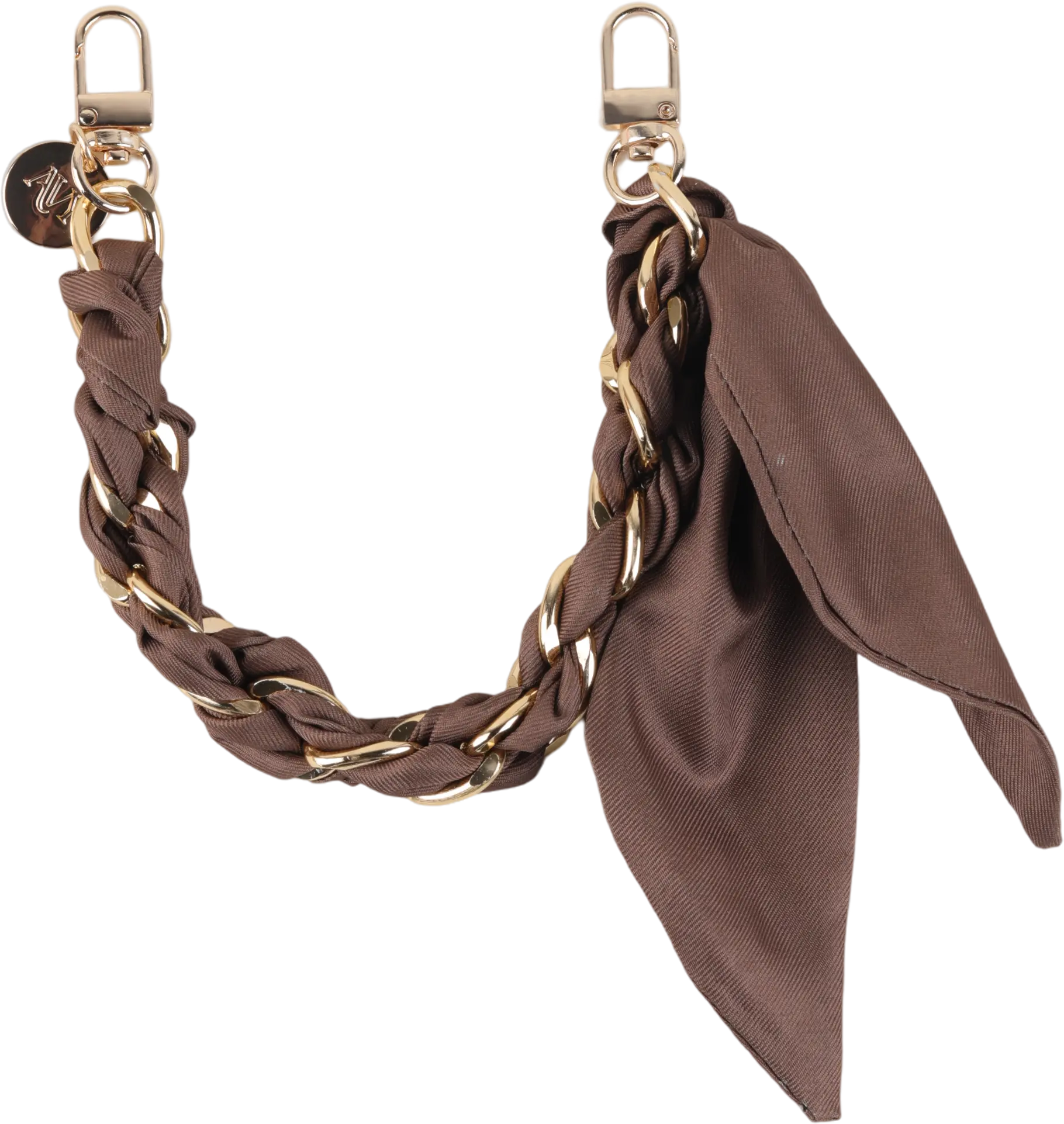 AVY Universeel Sjaal Telefoonkoord / Polsbandje (32CM) Bandana Brown afbeelding 1