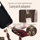AVY Universeel Sjaal Telefoonkoord / Polsbandje (32CM) Bandana Burgundy afbeelding 3