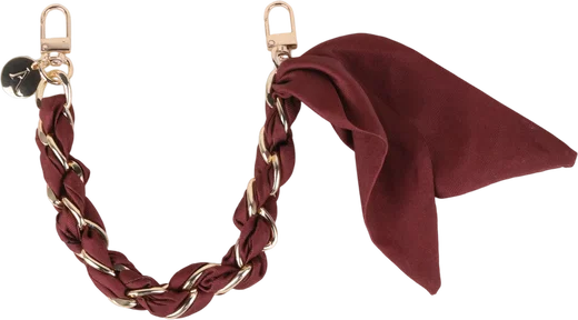 AVY Universeel Sjaal Telefoonkoord / Polsbandje (32CM) Bandana Burgundy afbeelding 1