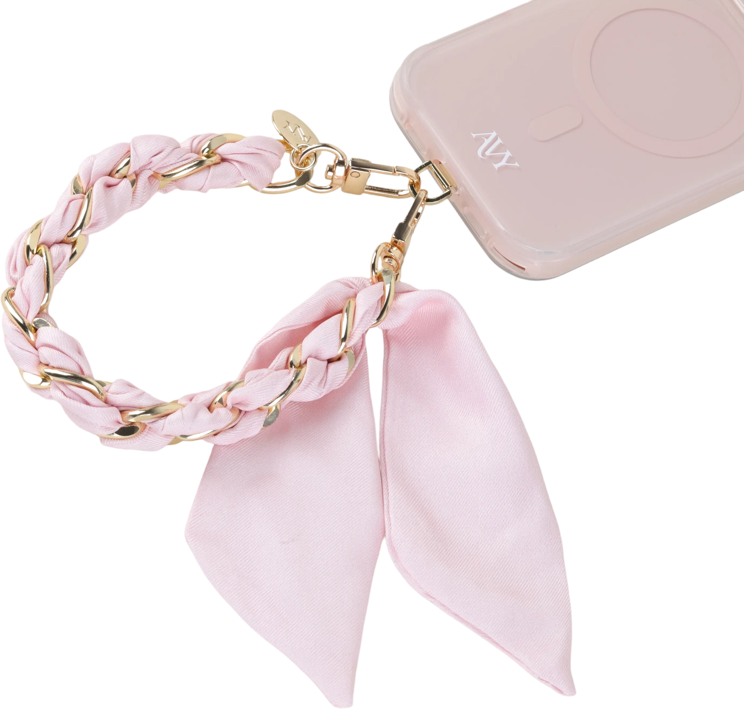 AVY Universeel Sjaal Telefoonkoord / Polsbandje (32CM) Bandana Pink afbeelding 10