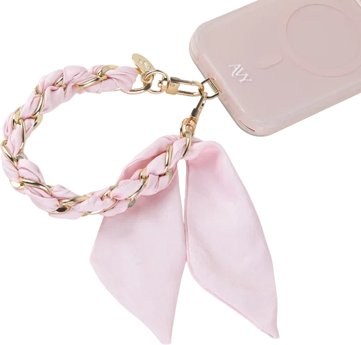 AVY Universeel Sjaal Telefoonkoord / Polsbandje (32CM) Bandana Pink afbeelding 10