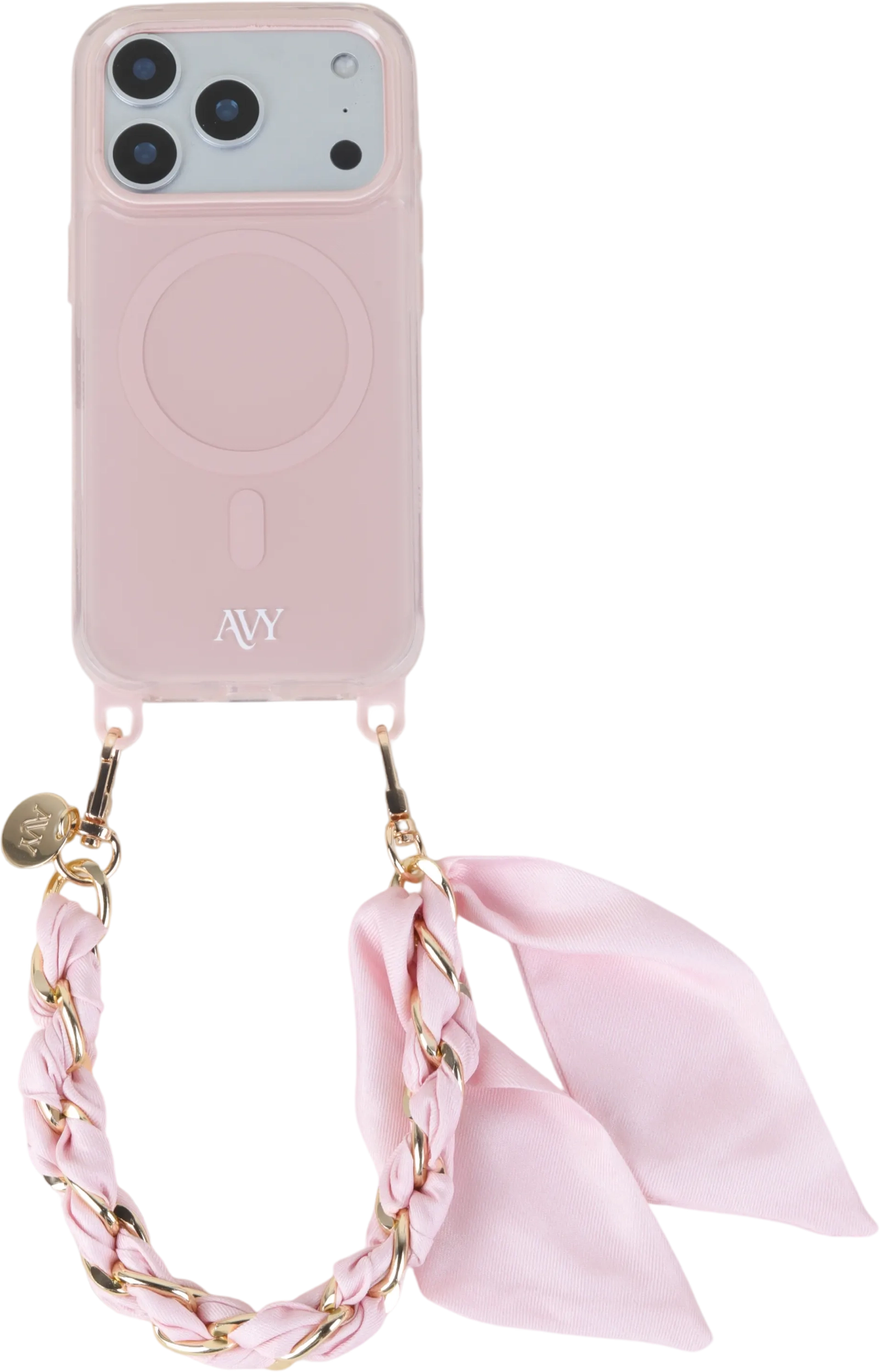 AVY Universeel Sjaal Telefoonkoord / Polsbandje (32CM) Bandana Pink afbeelding 12