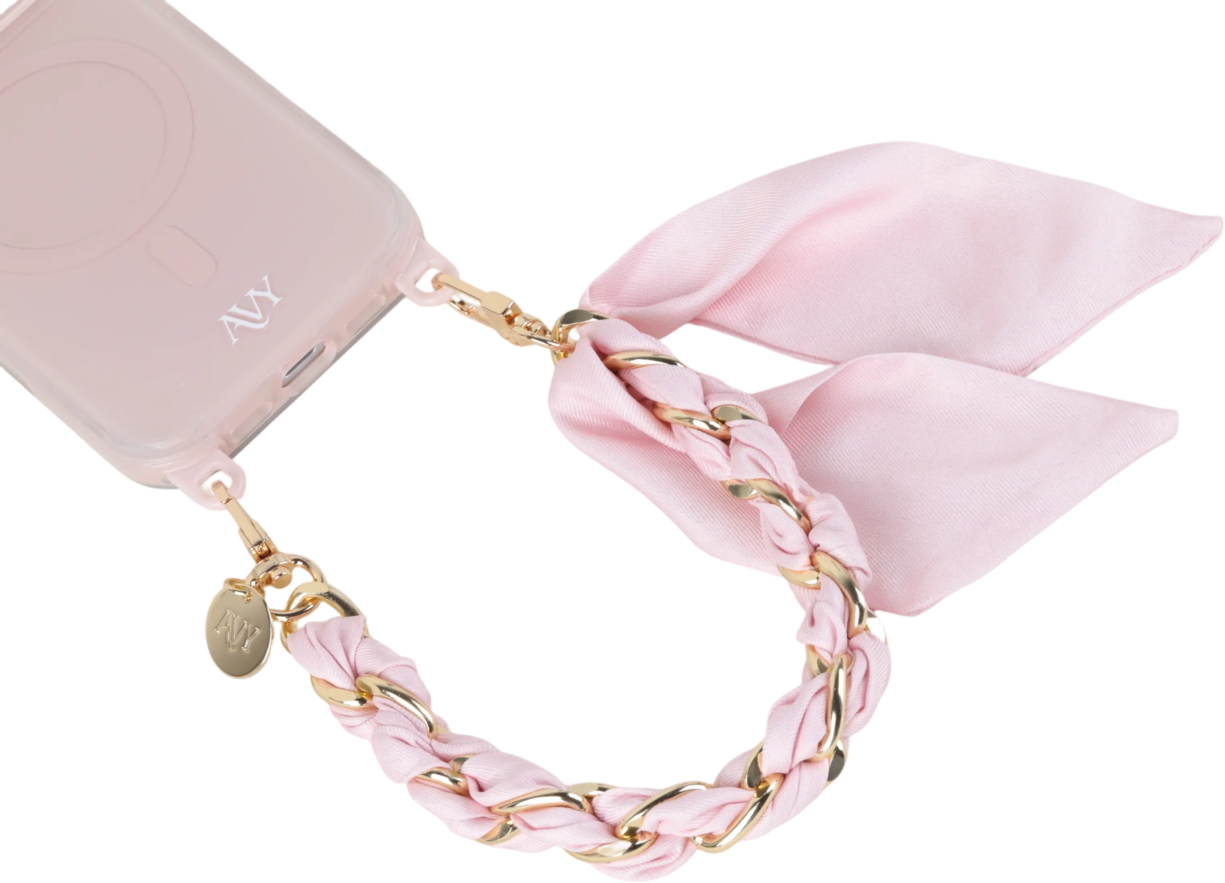 AVY Universeel Sjaal Telefoonkoord / Polsbandje (32CM) Bandana Pink afbeelding 11