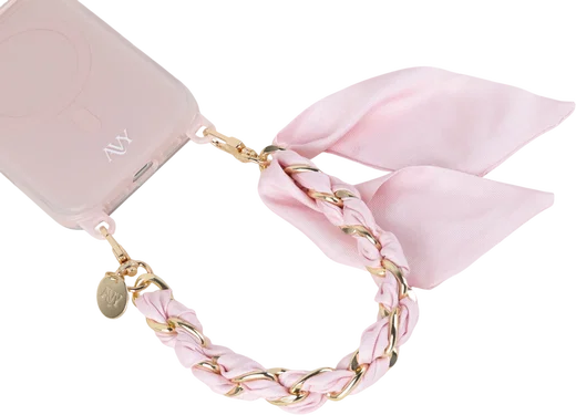 AVY Universeel Sjaal Telefoonkoord / Polsbandje (32CM) Bandana Pink afbeelding 11