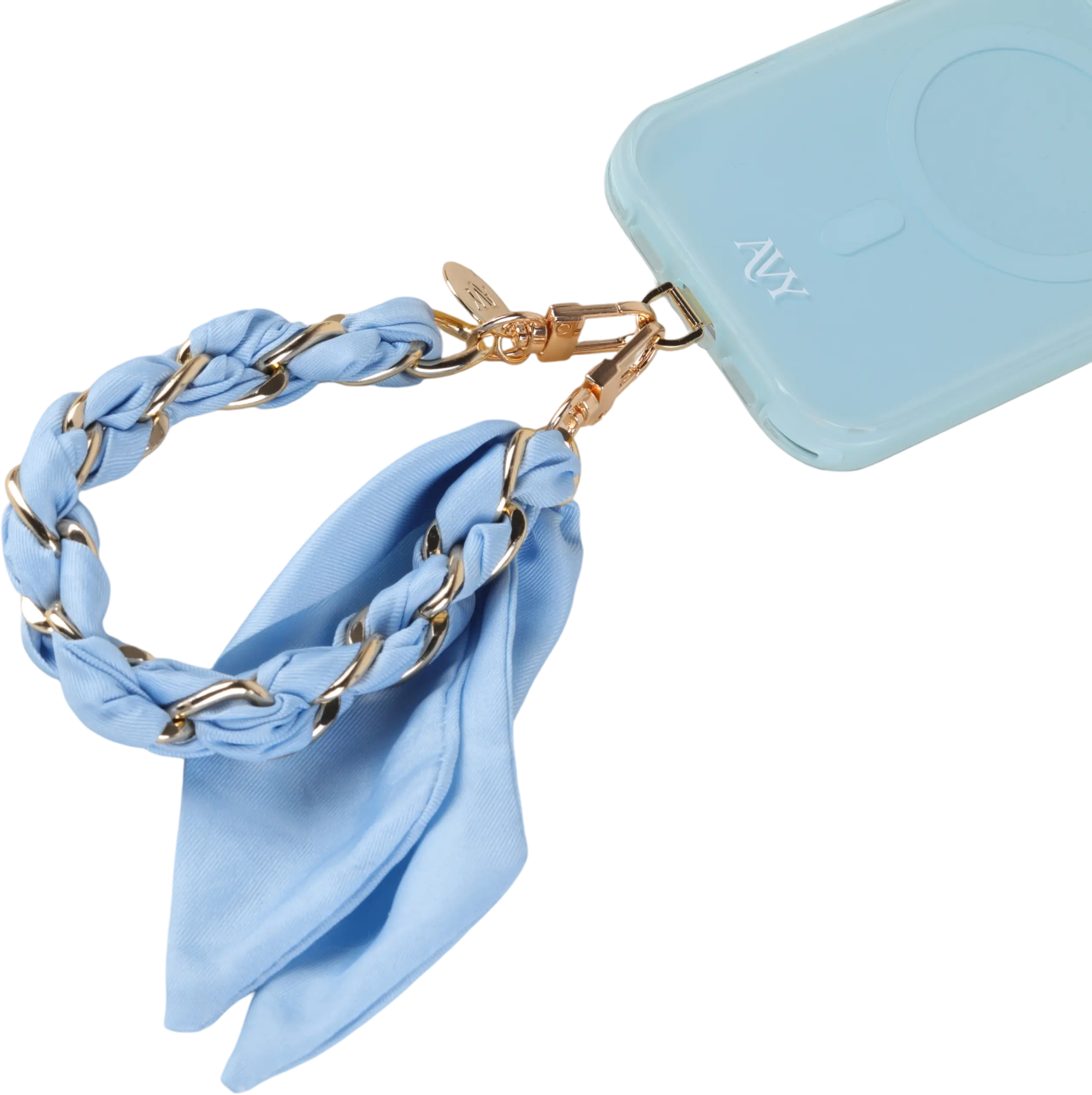 AVY Universeel Sjaal Telefoonkoord / Polsbandje (32CM) Bandana Blue afbeelding 12