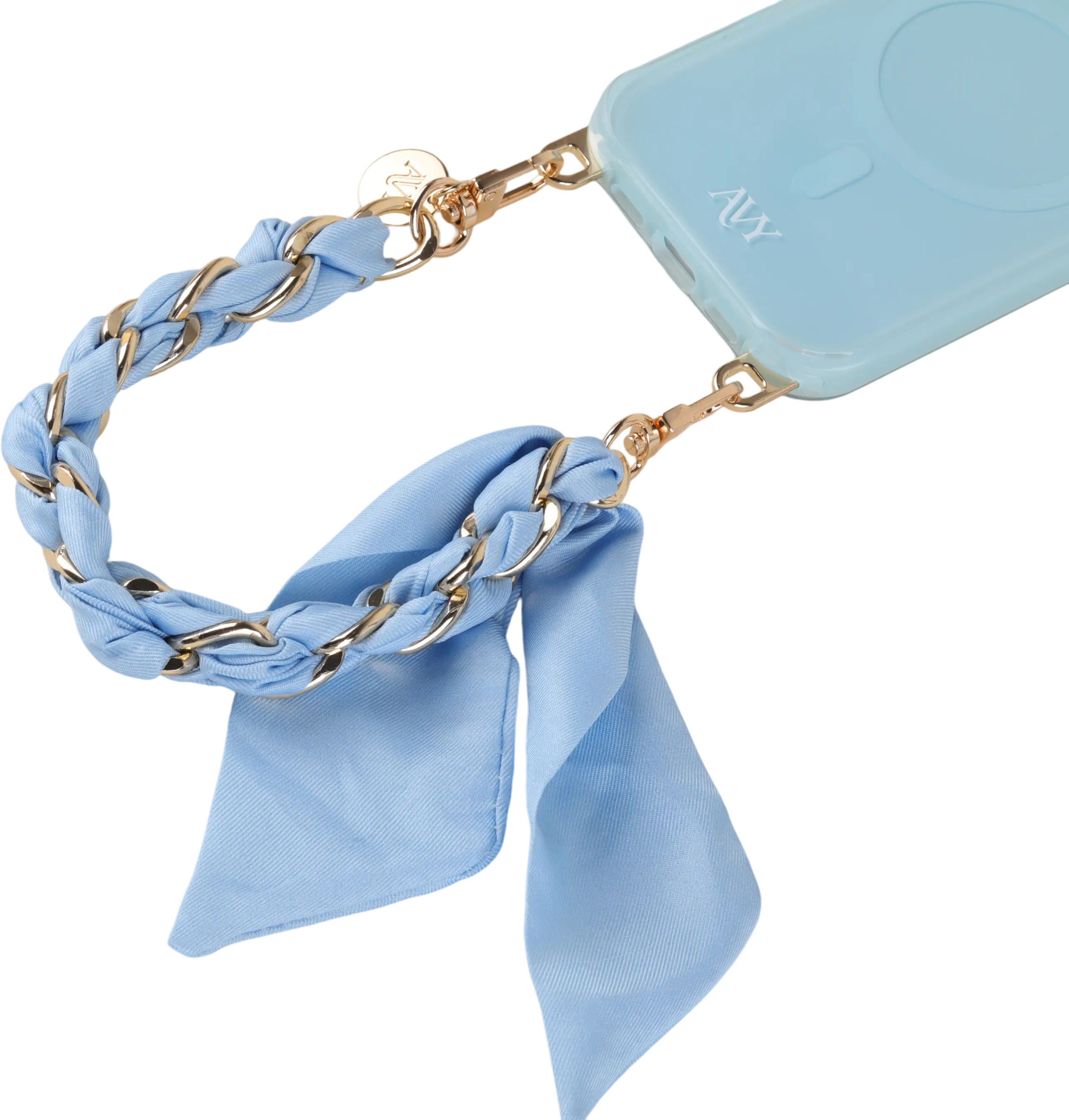 AVY Universeel Sjaal Telefoonkoord / Polsbandje (32CM) Bandana Blue afbeelding 10