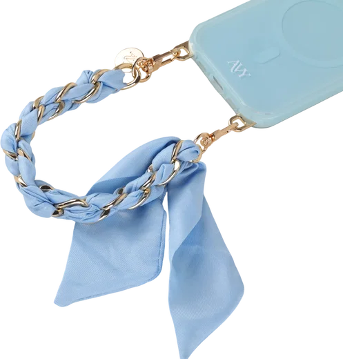 AVY Universeel Sjaal Telefoonkoord / Polsbandje (32CM) Bandana Blue afbeelding 10
