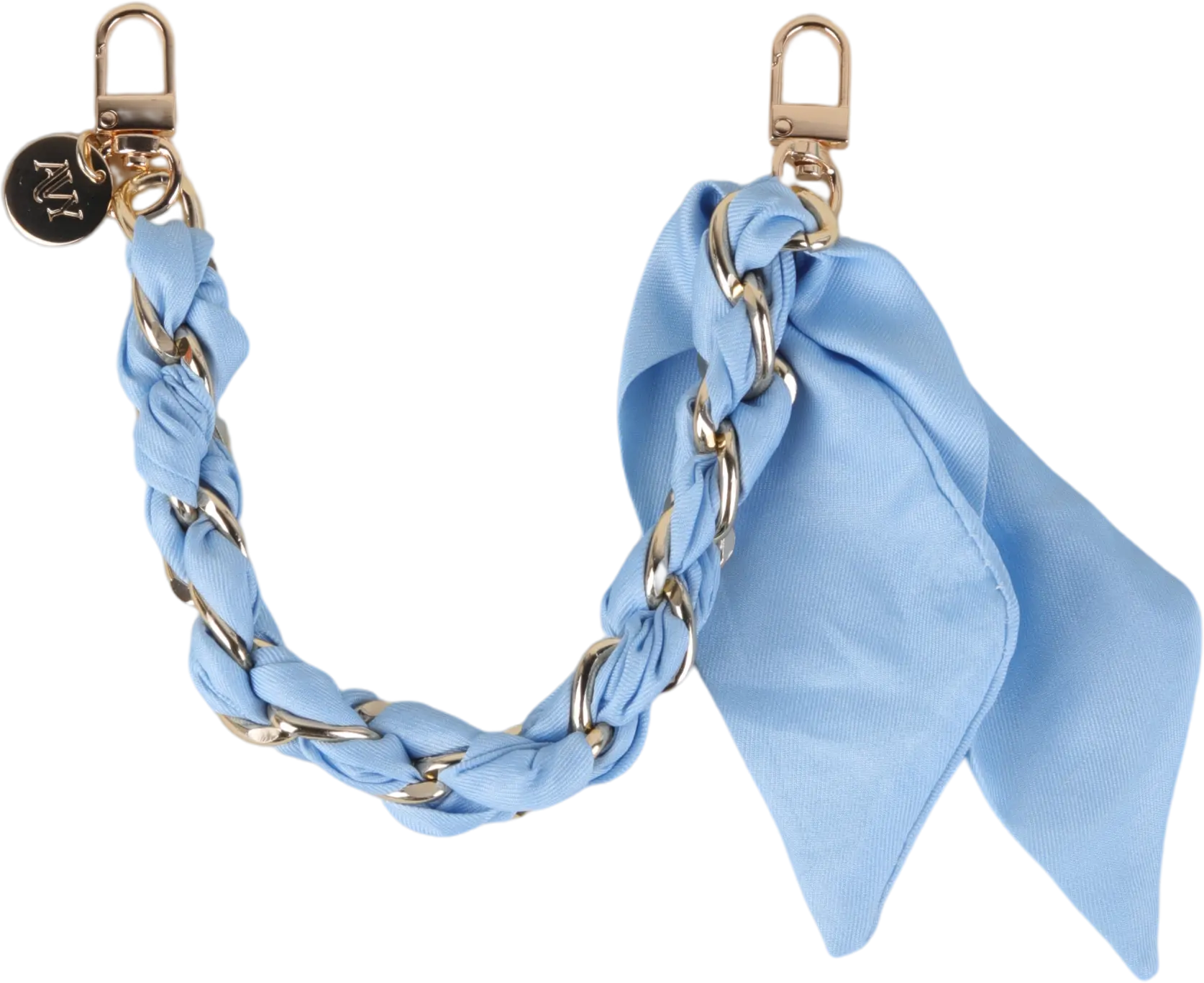 AVY Universeel Sjaal Telefoonkoord / Polsbandje (32CM) Bandana Blue afbeelding 1