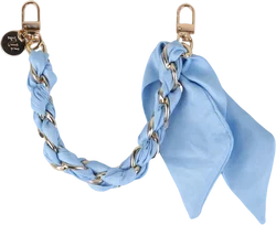 AVY Universeel Sjaal Telefoonkoord / Polsbandje (32CM) Bandana Blue afbeelding