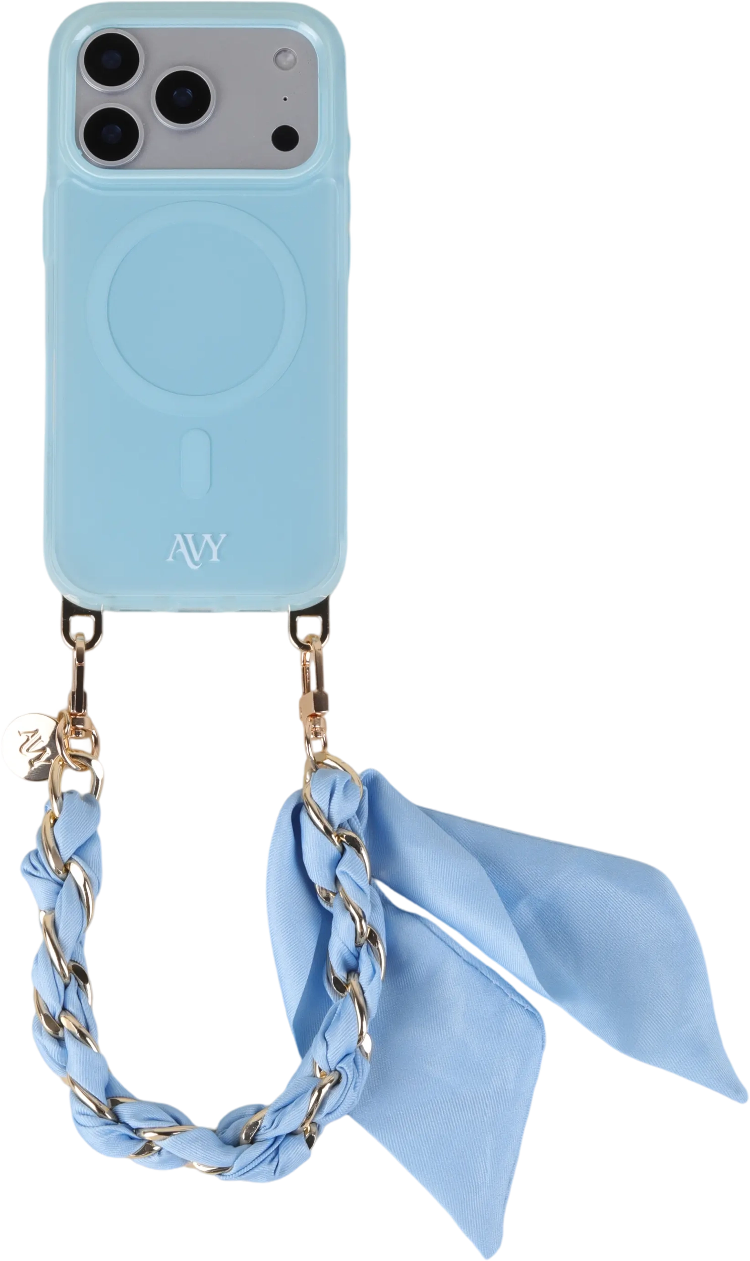 AVY Universeel Sjaal Telefoonkoord / Polsbandje (32CM) Bandana Blue afbeelding 11