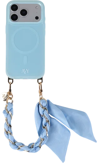 AVY Universeel Sjaal Telefoonkoord / Polsbandje (32CM) Bandana Blue afbeelding 11
