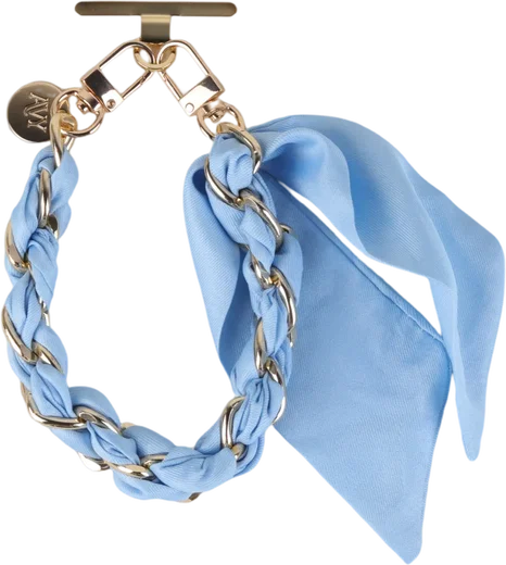 AVY Universeel Sjaal Telefoonkoord / Polsbandje (32CM) Bandana Blue afbeelding 6