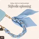 AVY Universeel Sjaal Telefoonkoord / Polsbandje (32CM) Bandana Blue afbeelding 5