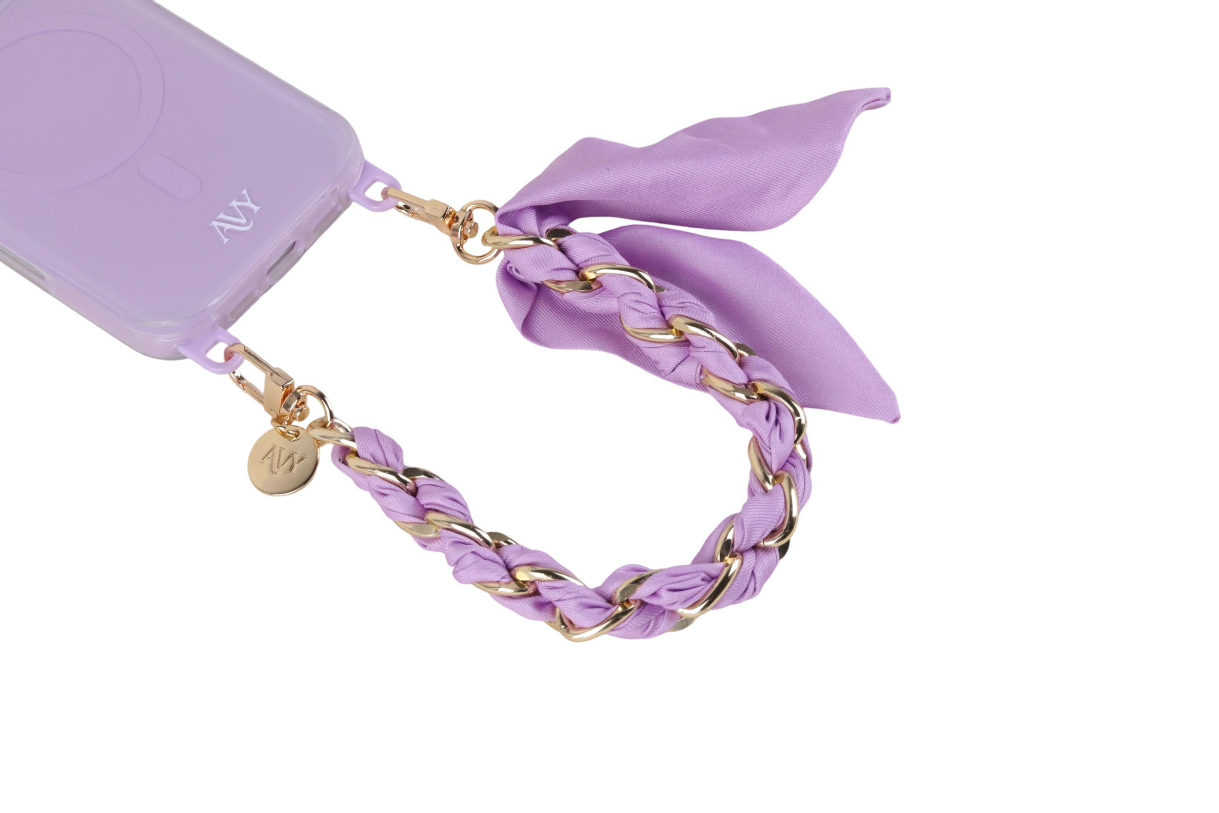 AVY Universeel Sjaal Telefoonkoord / Polsbandje (32CM) Bandana Purple afbeelding 12