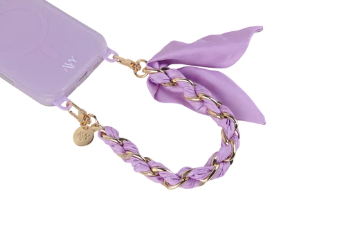 AVY Universeel Sjaal Telefoonkoord / Polsbandje (32CM) Bandana Purple afbeelding 12