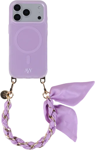 AVY Universeel Sjaal Telefoonkoord / Polsbandje (32CM) Bandana Purple afbeelding 13